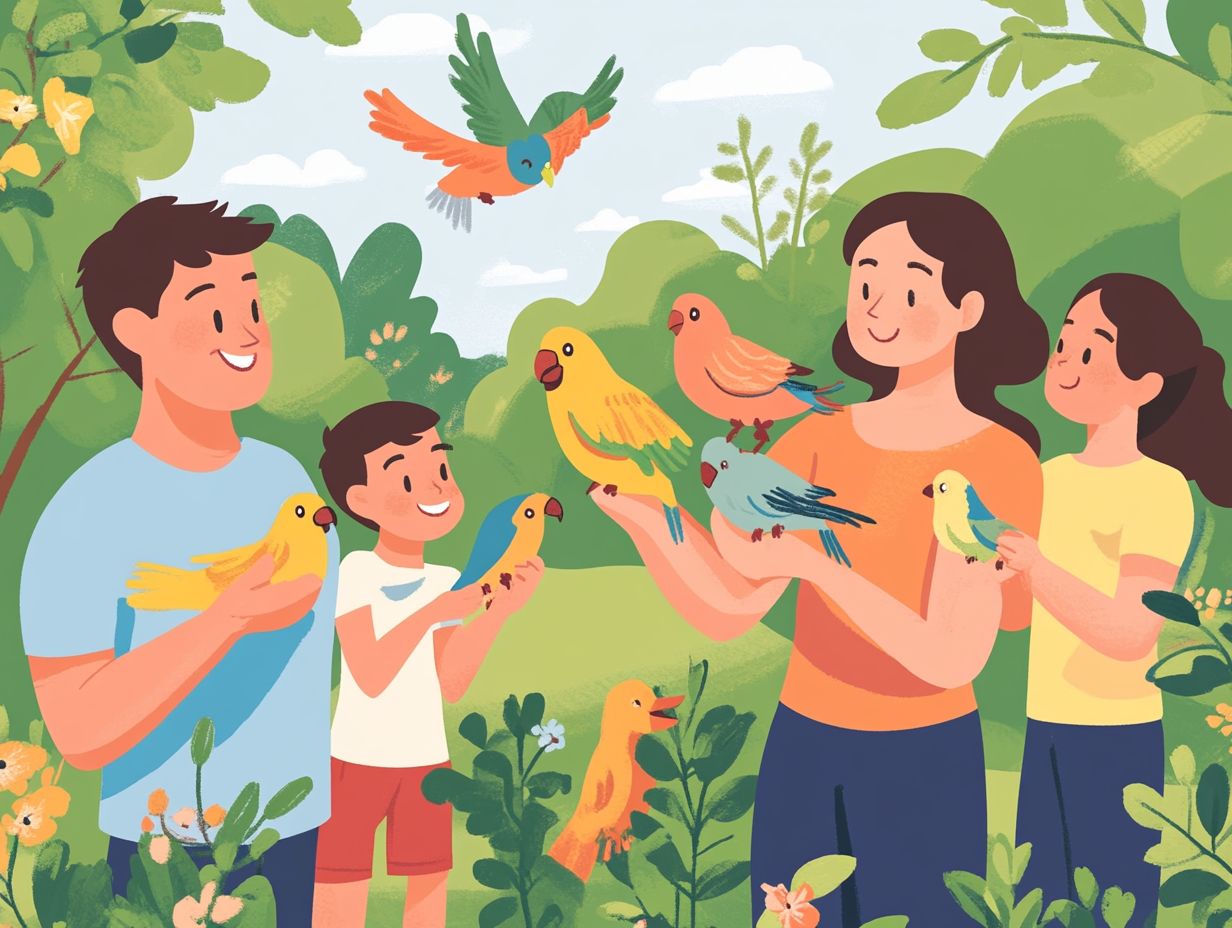 Illustration of key takeaways about bird adoption.