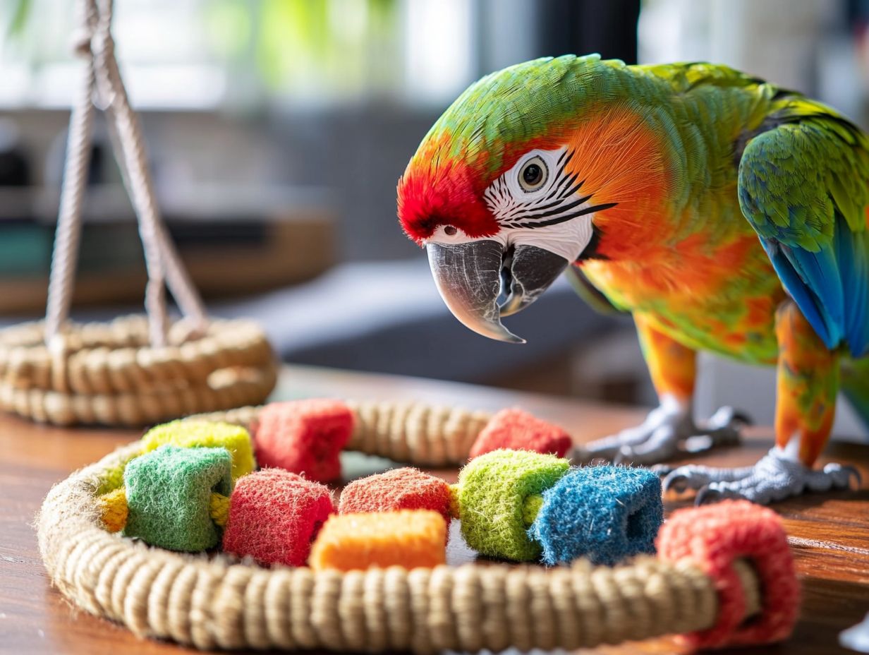 Choosing the right parrot toys for your bird