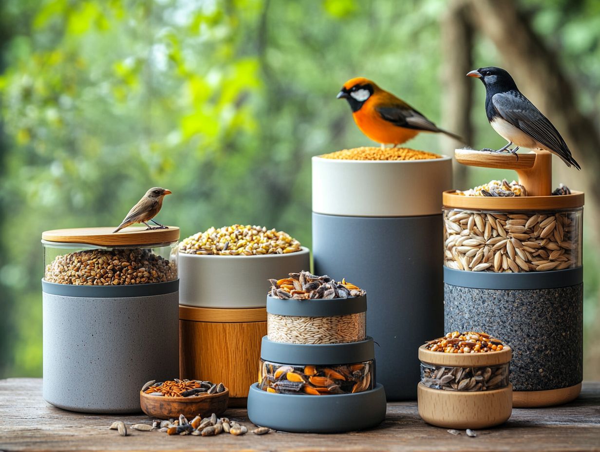 Storage tips for bird food in varying climates