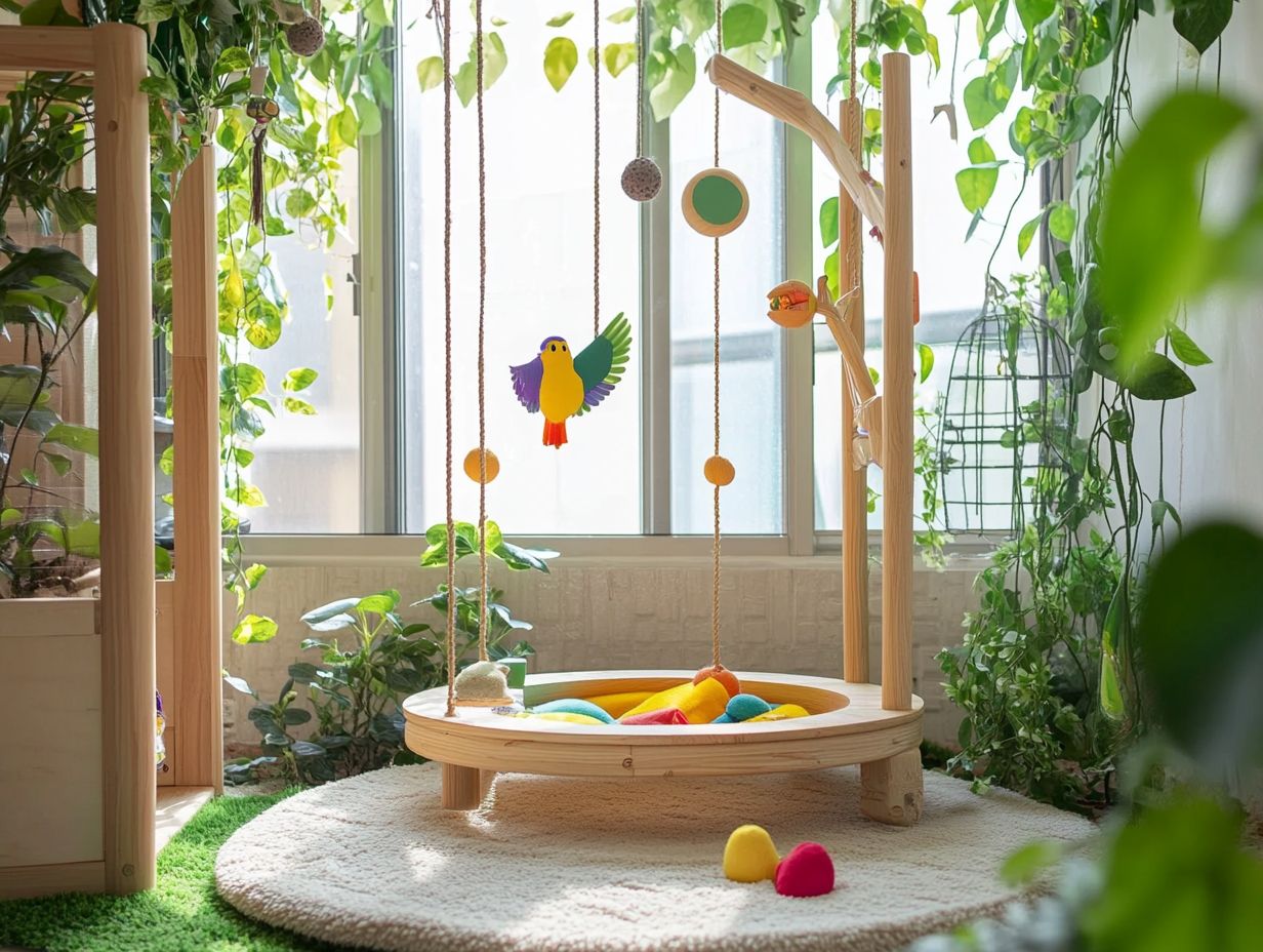 Discover the essential elements for creating a safe and fun play area for your pet birds!