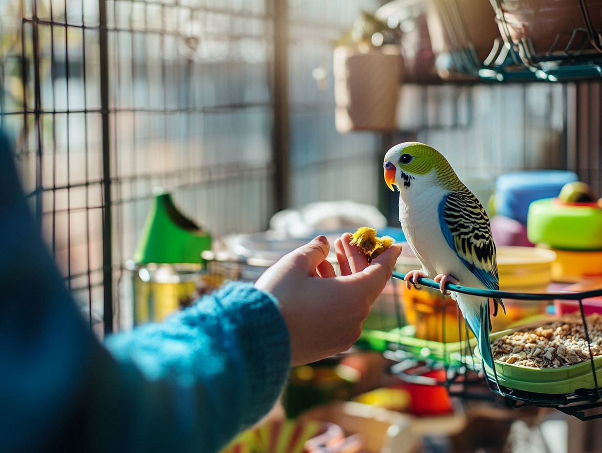 Happy birds engaging in play and exercise