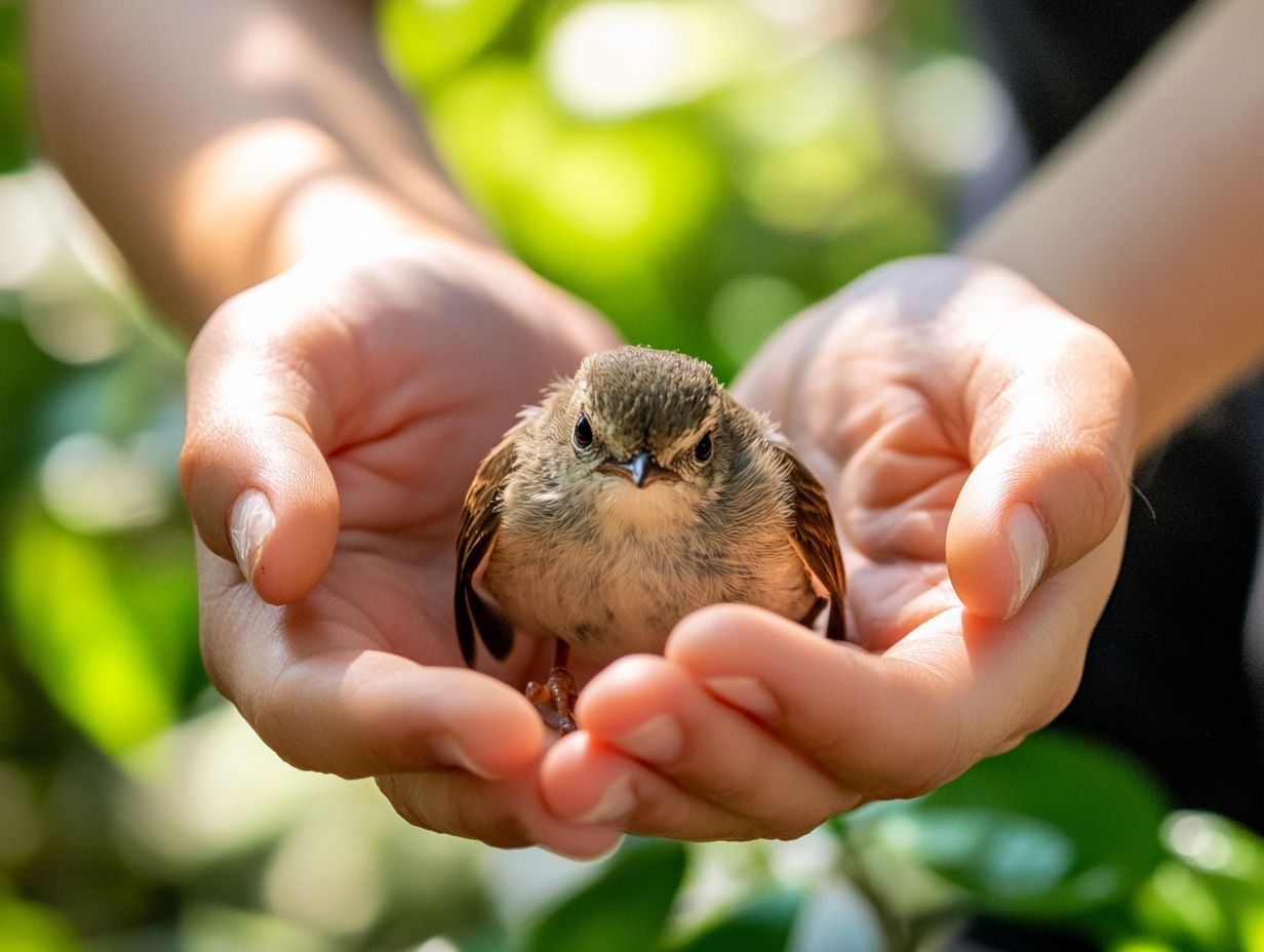 Visual representation of key takeaways for bird rescue.