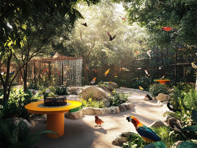 How to Create a Bird Play Area Outside