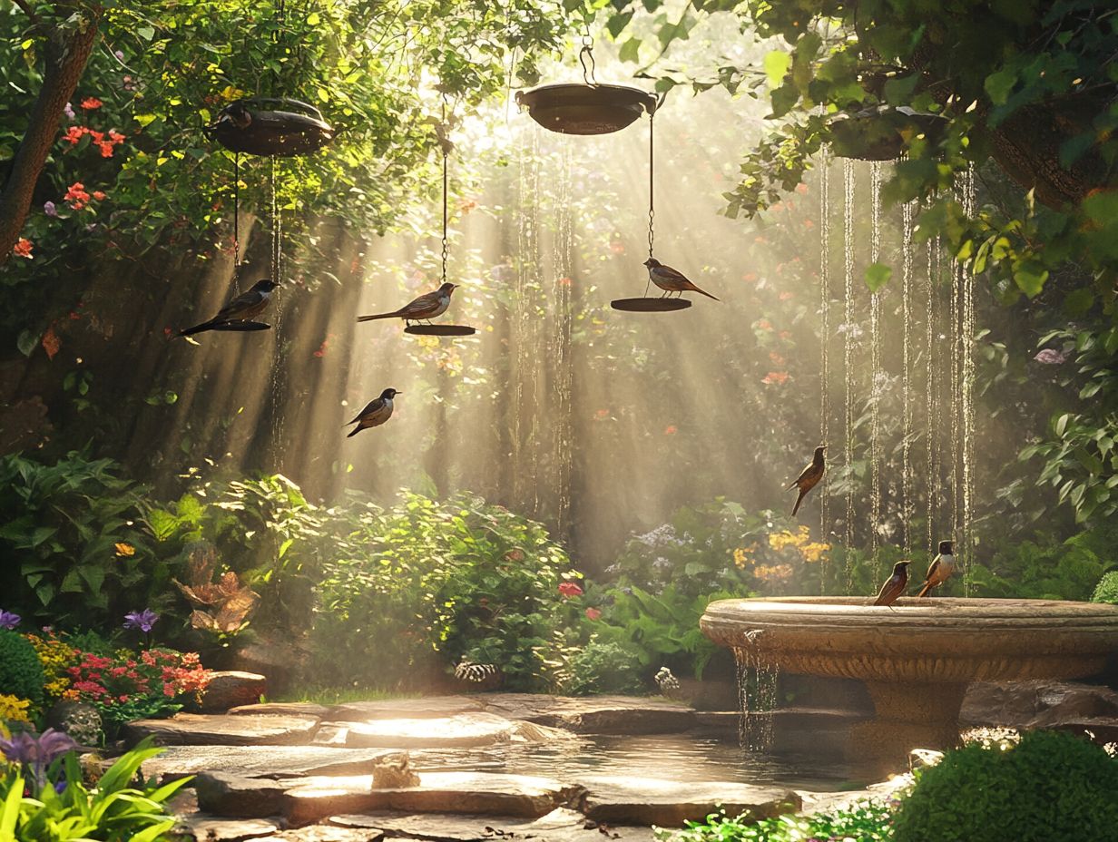 A calming environment for birds with soothing music