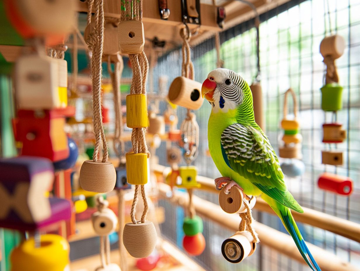 Visual guide on making bird toys interactive