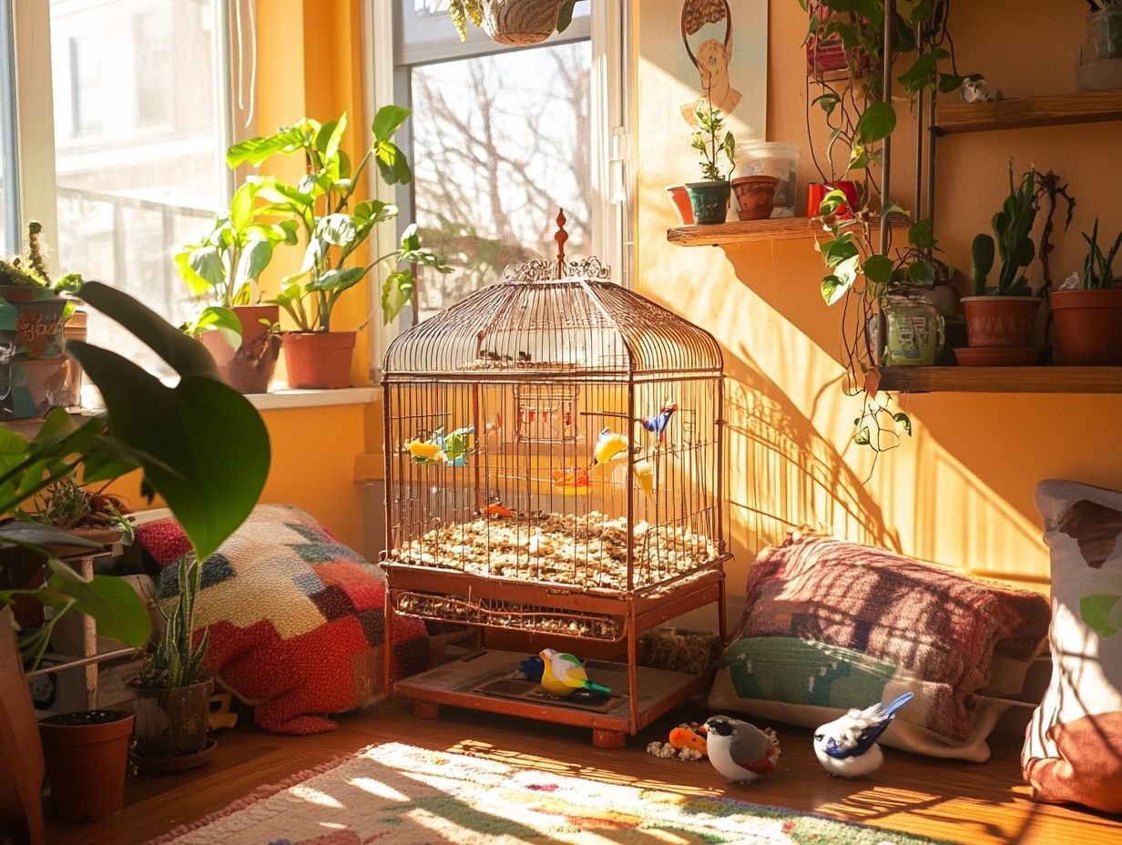 Cage recommendations for new birds.