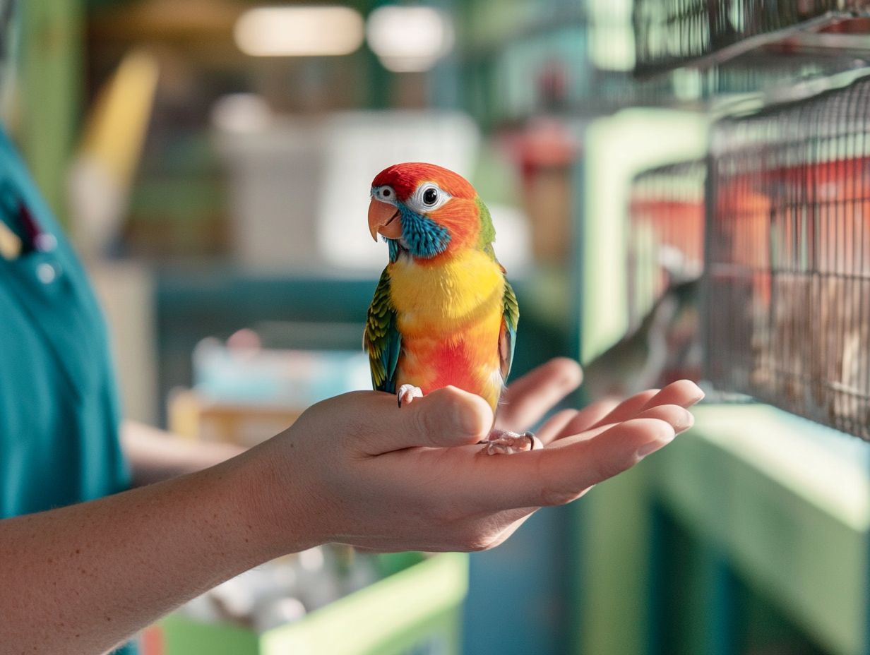 Donating used items to a bird rescue