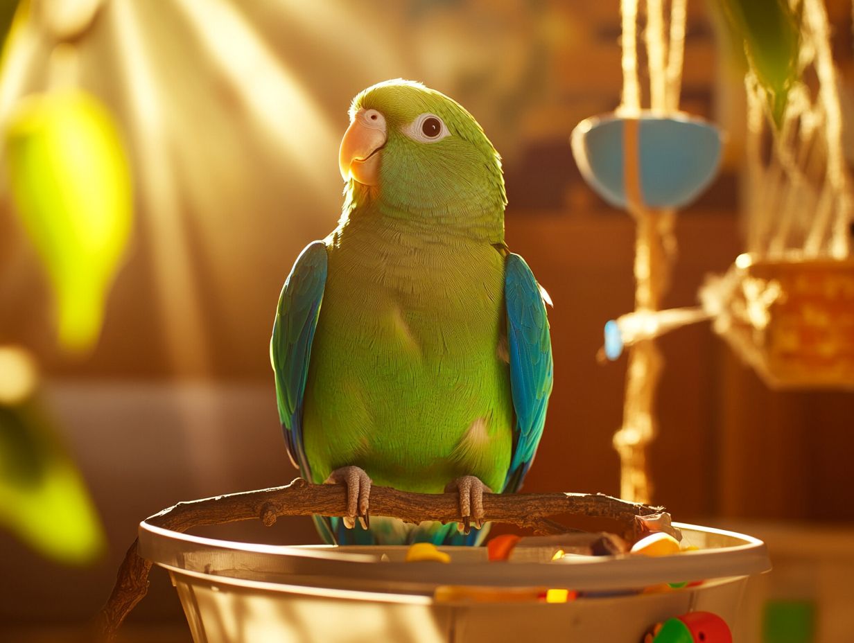 How should I house my Quaker Parrot?