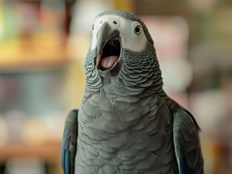 Signs of Stress in African Grey Parrots