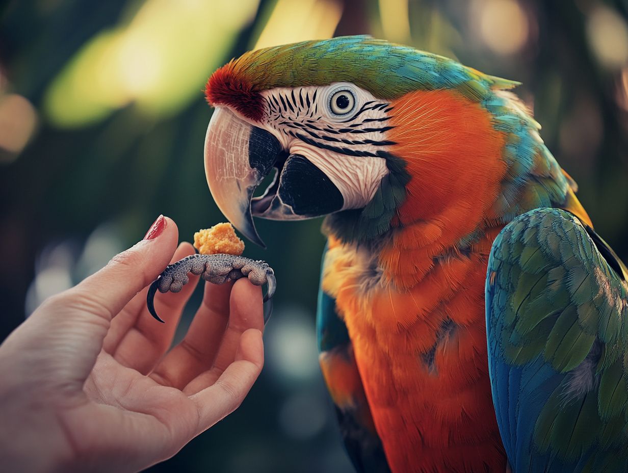 Signs of stress in pet birds