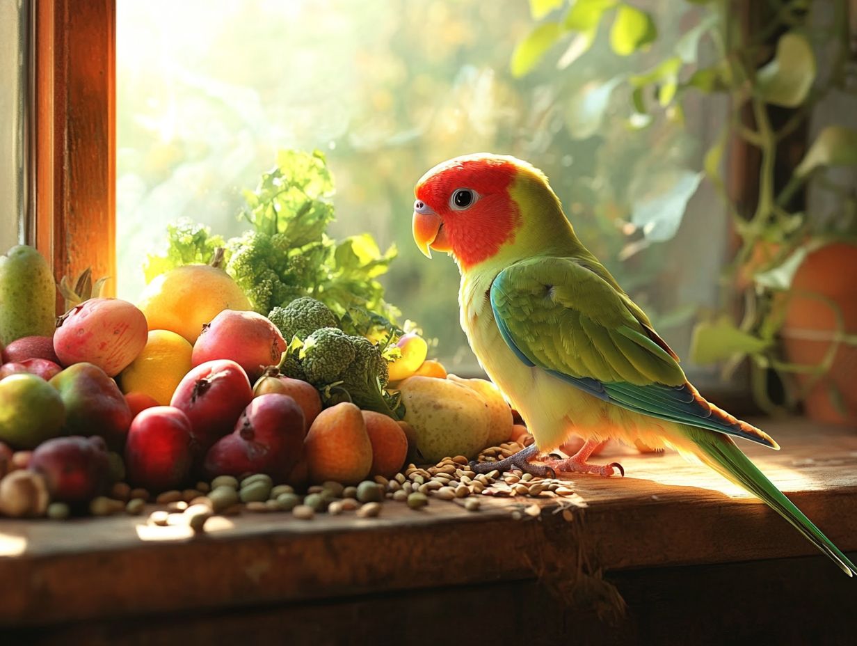 Benefits of a varied diet for pet birds