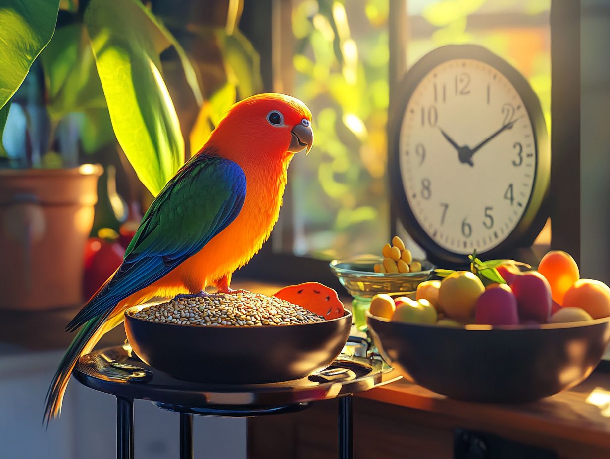 Healthy feeding options for pet birds