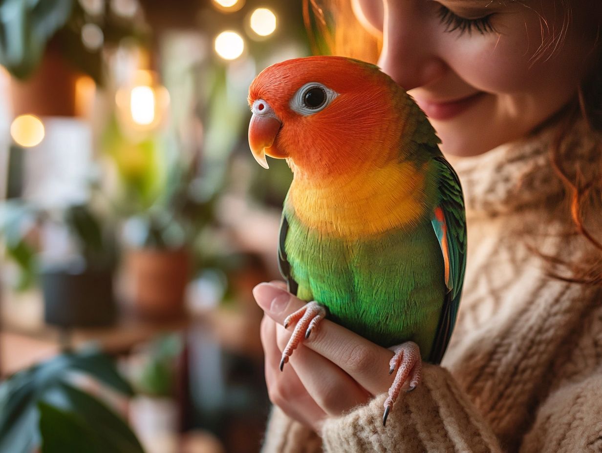 A picture showing a variety of birds, symbolizing attachment and bonding.