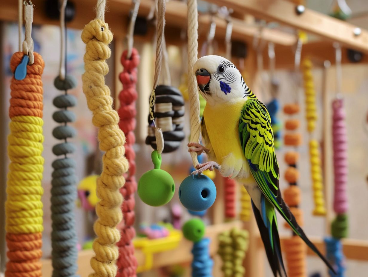 Top 10 active play bird toys displayed