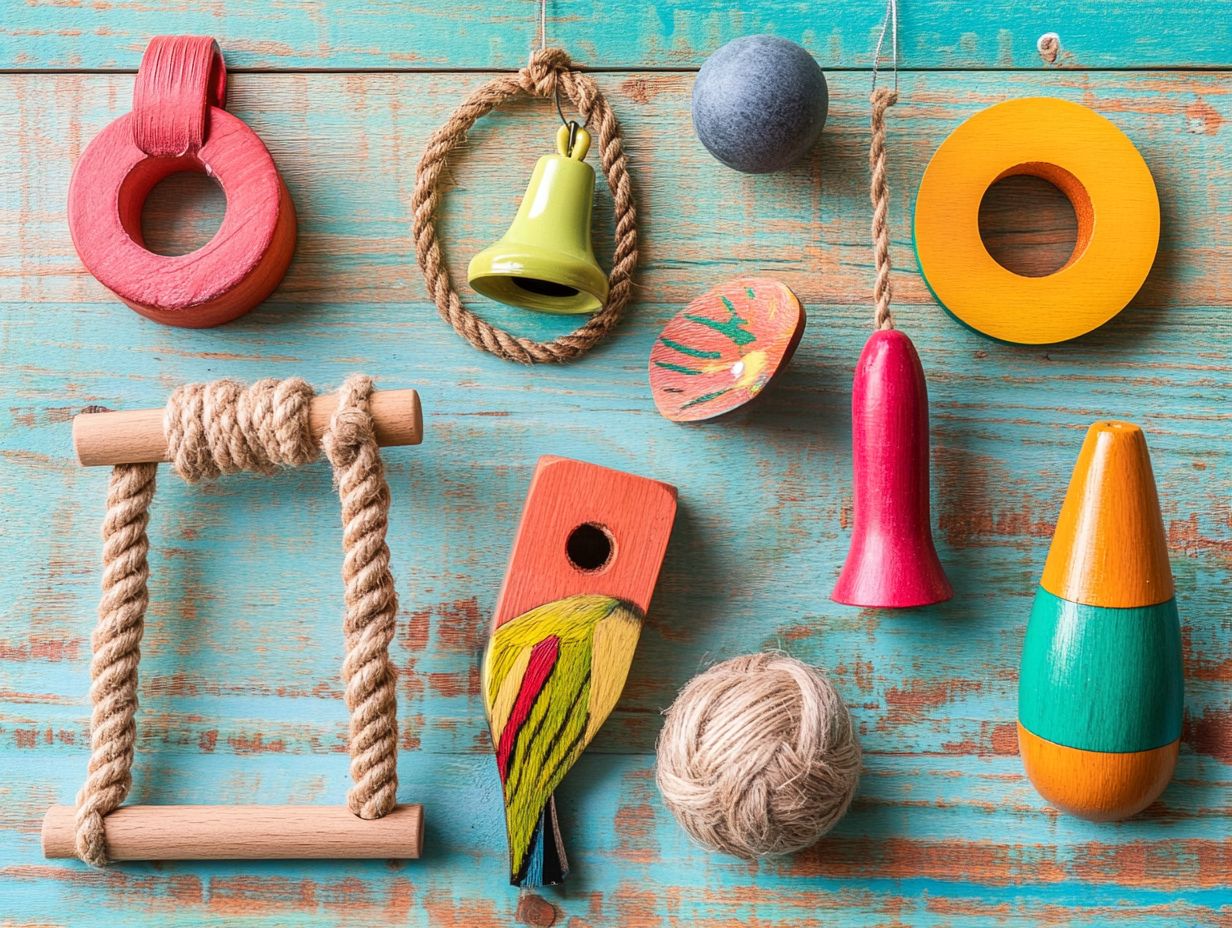 Illustration of Key Takeaways for Bird Toys.