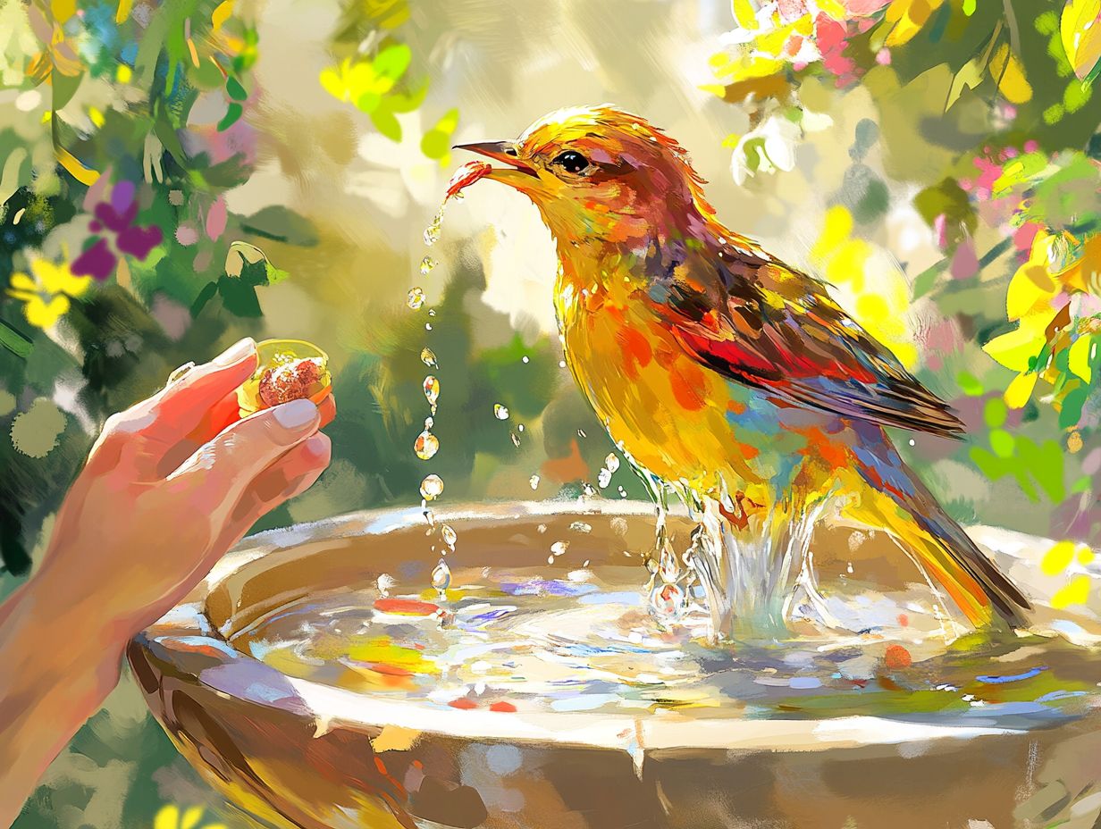 Fresh and Safe Water Tips for Your Birdbath