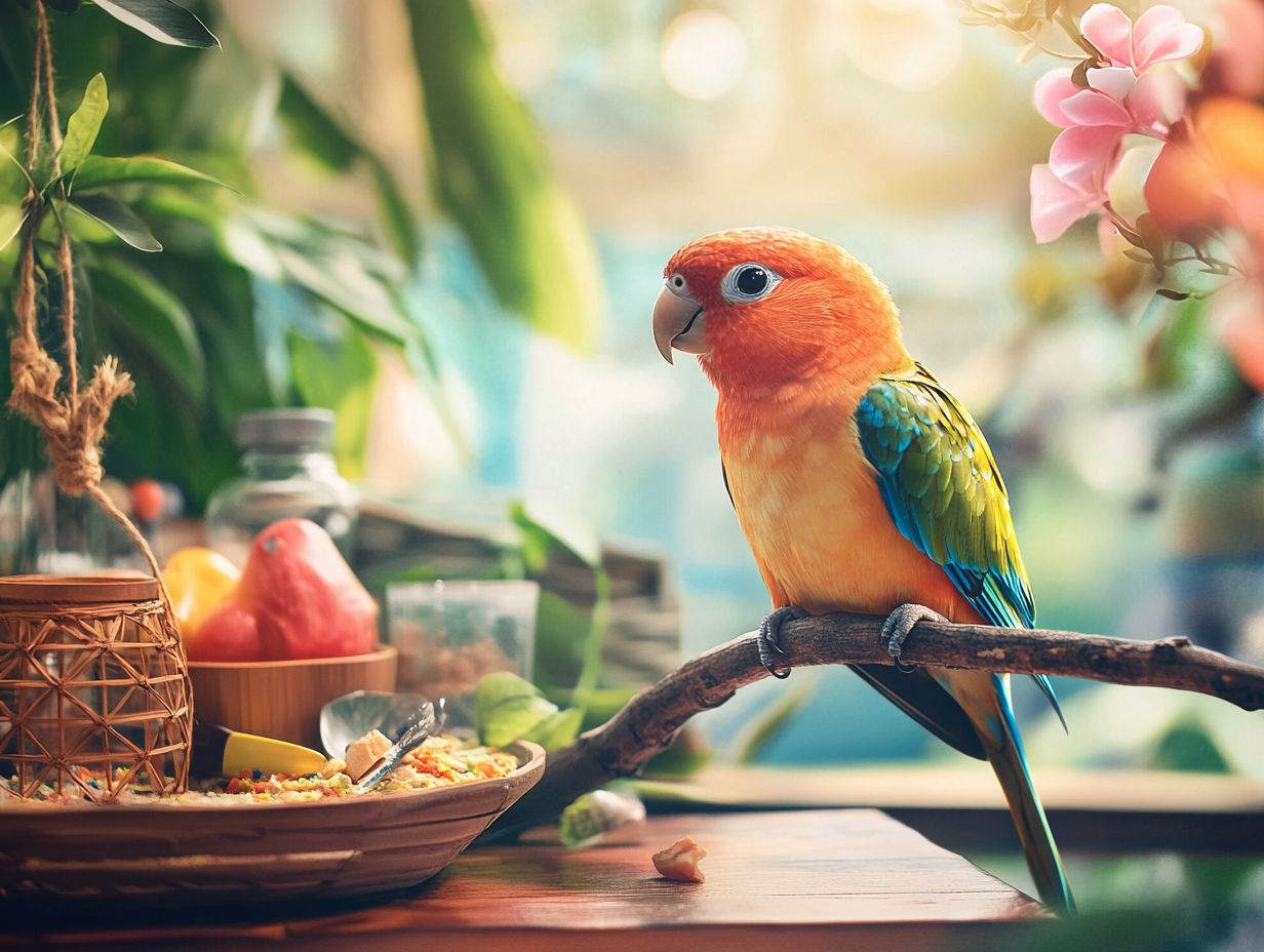 Visual guide to common health issues faced by pet birds